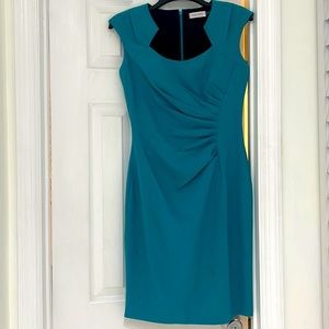 Calvin Klein turquoise formal dress